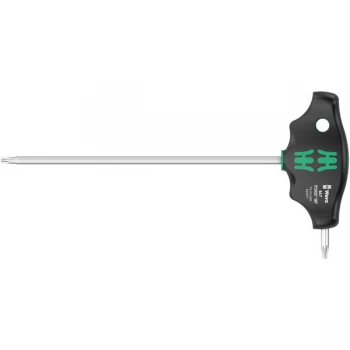 Image of Wera 05023377001 467 TORX HF T-Handle Screwdriver - HF TX 27 x 200mm