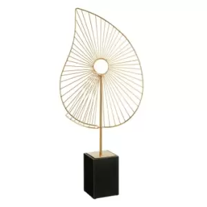 Image of Olivia's Gold Paisley Sculpture