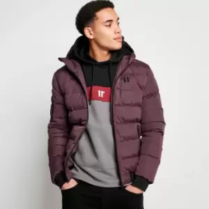 Image of 11 Degrees Missile V3 Jacket Peak Hood - Mulled Red - L
