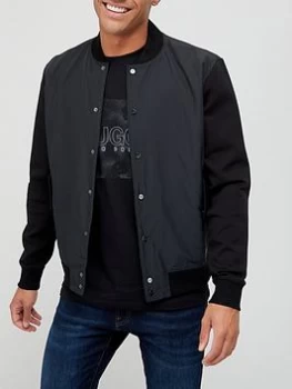 image of Hugo Boss Dojito Zip Through Bomber Jacket Black Size M Men