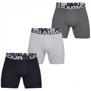 image of Urban Armor Gear 3 Pack Cotton Boxers Mens - Mod Gray Medium Heather