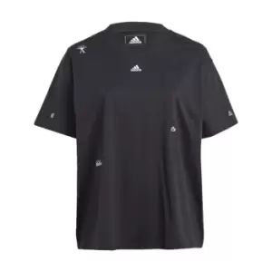 Image of adidas Boyfriend T-Shirt with Healing Crystals Inspired G - Black
