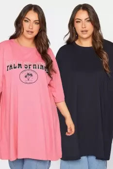 Image of 2 Pack Printed Tunic Tops