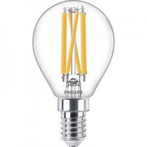 Image of Philips Lighting 78023400 LED (monochrome) EEC A++ (A++ - E) E14 Droplet 4.5 W = 40 W Warm white (Ø x H) 45mm x 82mm dimmable (DimTone)