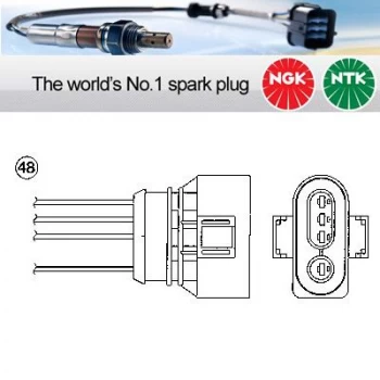 Image of 1x NGK NTK Oxygen O2 Lambda Sensor OZA659-EE36 OZA659EE36 (1620)
