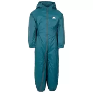 Image of Trespass Kids Unisex Dripdrop Padded Waterproof Rain Suit (7/8 Years) (Teal)