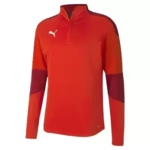 Image of Puma 21 Rain Zip Top Mens - Orange