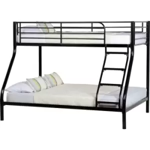 Image of Seconique Tandi Triple Metal Sleeper Bunk Bed Black