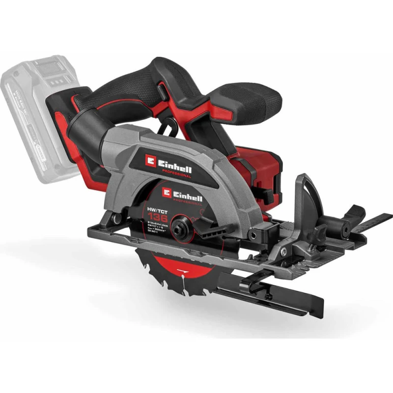 Image of Einhell Professional TP-CS 18/136-C Li BL 18v Cordless Brushless Circular Saw 136mm No Batteries No Charger No Case TP-CS 18/136-C Li BL Solo