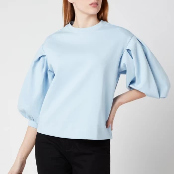 image of Ted Baker Womens Irissa Puff Sleeve Sweat - Pale Blue - UK 10