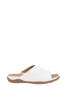 image of 'Idol' Leather Wide Fit Casual Sliders