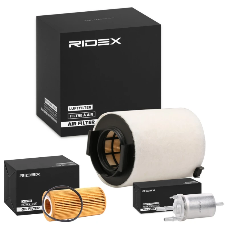 Image of RIDEX 4055F23143 Filter Set with gaskets/seals, with pre-filter Filter Set (4055)
