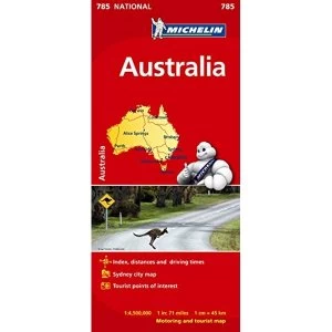 image of Australia - Michelin National Map 785 Map Sheet map 2012