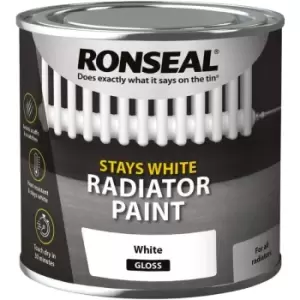 image of One Coat Radiator Paint Gloss 250ml - Ronseal