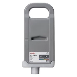 Image of Canon PFI702GY Grey Ink Cartridge