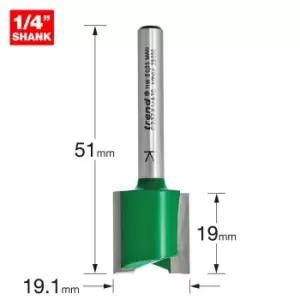 Image of Trend CRAFTPRO Hinge Recesser Router Cutter 19.1mm 19mm 1/4"