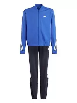 Image of Boys, adidas Junior Future Icons 3 Stripe Tracksuit - Blue Size 11-12 Years