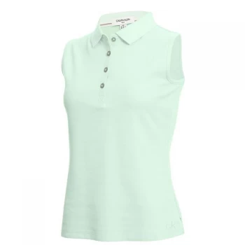Image of Calvin Klein Golf Cotton Polo Shirt - Aqua