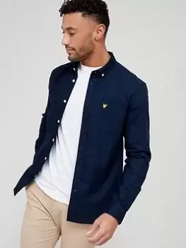 Image of Lyle & Scott Oxford Shirt - Navy, Size 2XL, Men