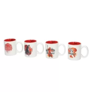 Image of Star Wars Mugs Set First Order 4pc Espresso Ceramic E8