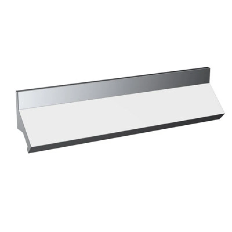 Image of Hudson Reed Profile Finger Pull Furniture Handle, Aluminium Built Centres Contemporary, Modern Bathroom Accessory In Chrome, 224mm