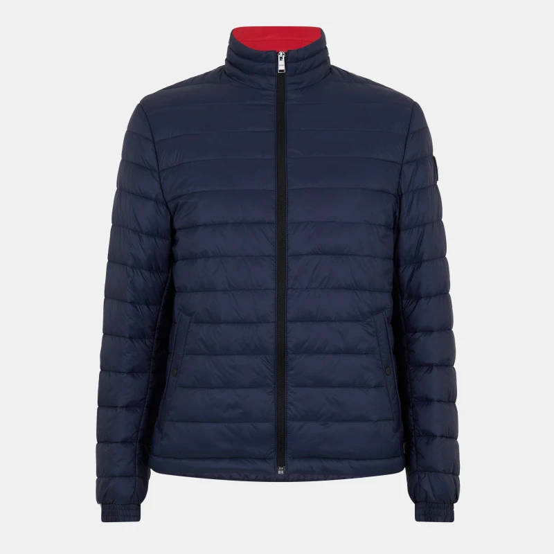 Image of Boss Mens Chorus Insulated Medium Puffer Jacket Dark Blue male M