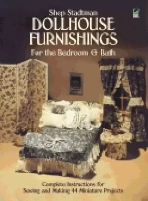 Image of dollhouse furnishings for the bedroom and bath complete instructions for se