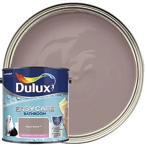 Image of Dulux Easycare Bathroom Heart Wood Soft Sheen Emulsion Paint 2.5L