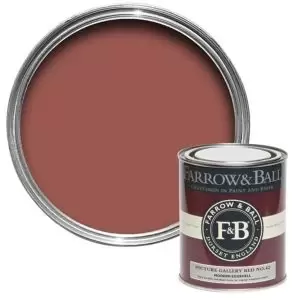 image of Farrow & Ball Modern Picture Gallery Red No. 42 Eggshell Paint, 750Ml