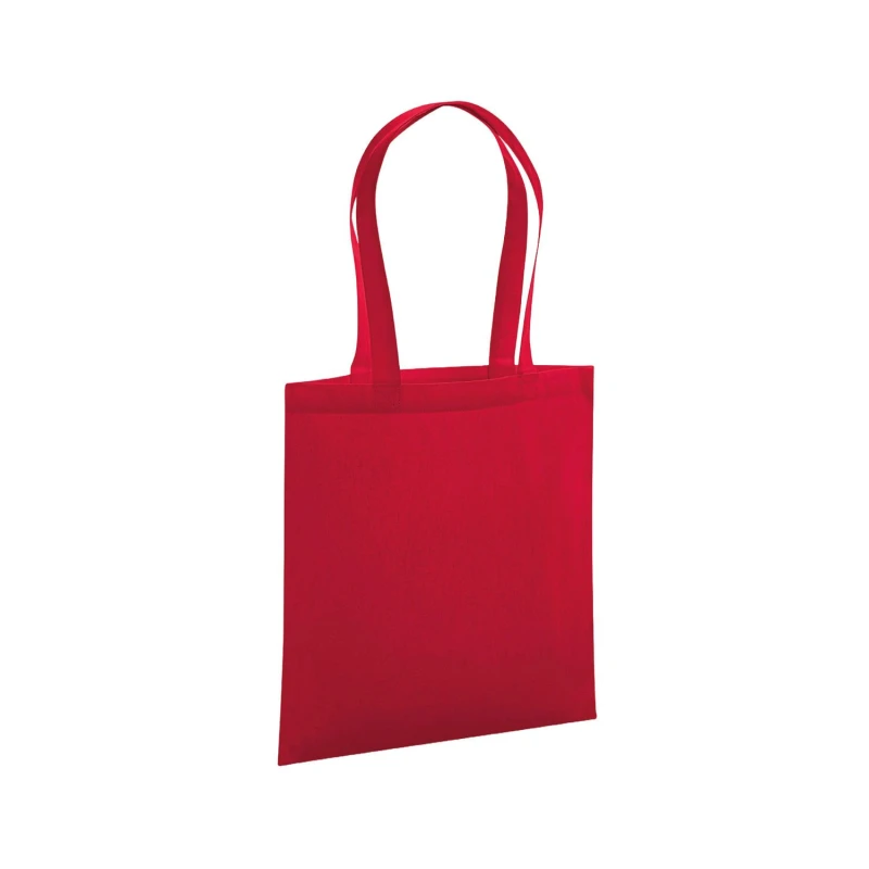 Image of Westford Mill Womens Premium Cotton Tote Bag in Red Red Female One Size