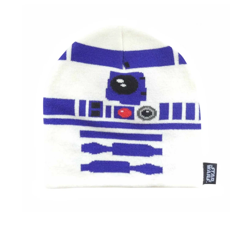 Image of Star Wars R2-D2 Face Knitted Beanie White unisex