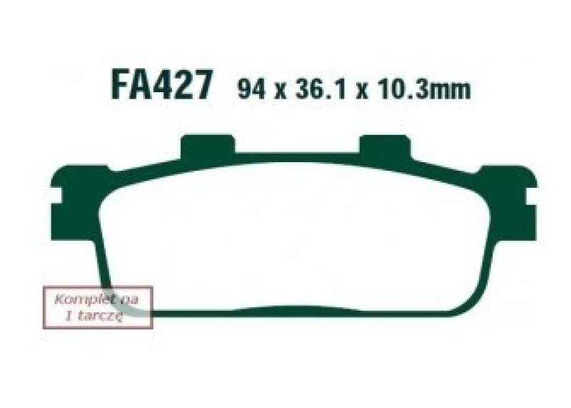 Image of EBC Brakes SFA427HH Brake pad set Brake Pad Set,disc brake (402)