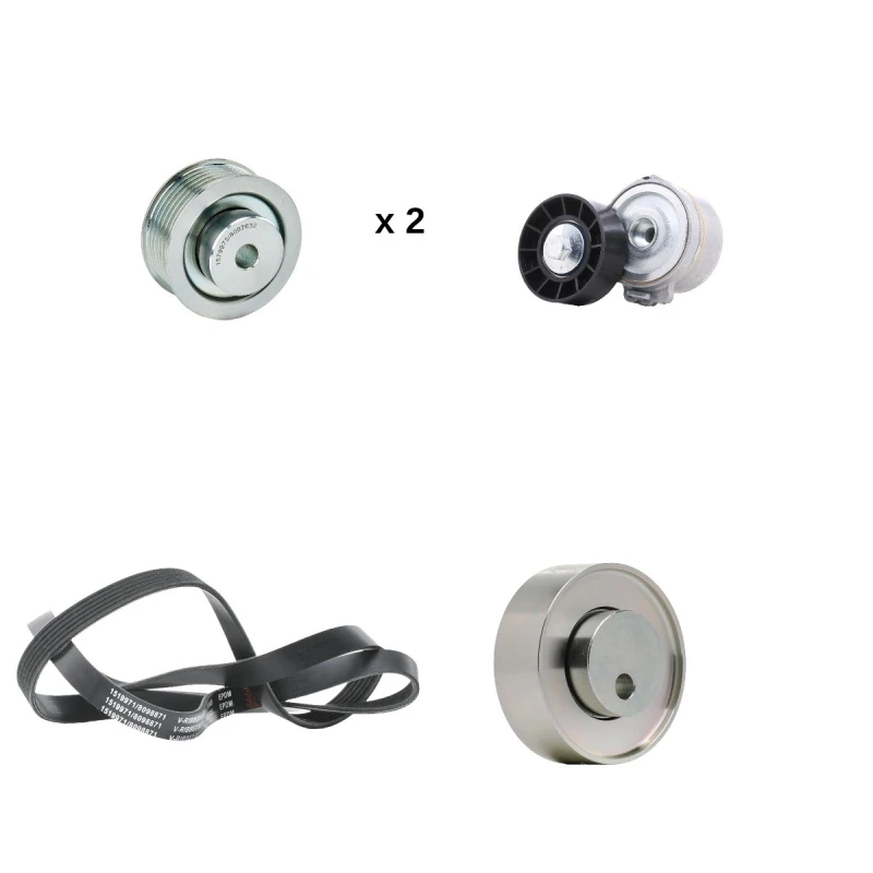 Image of RIDEX 542R0535 V-ribbed belt set V-Ribbed Belt Set (542)