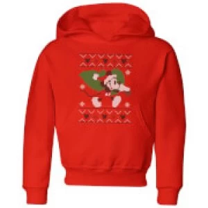 Image of Disney Tree Mickey Kids Christmas Hoodie - Red - 11-12 Years