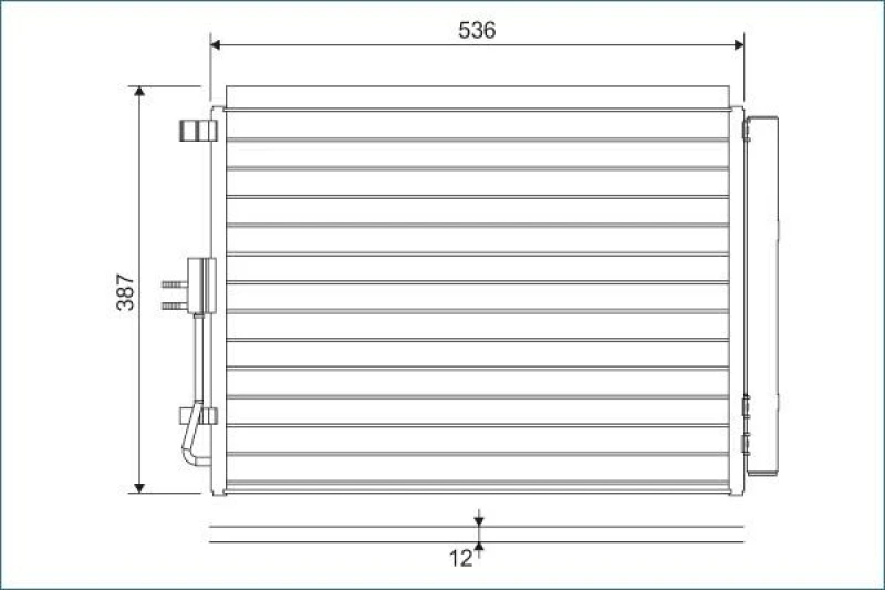 Image of Air conditioning condenser VALEO 822598