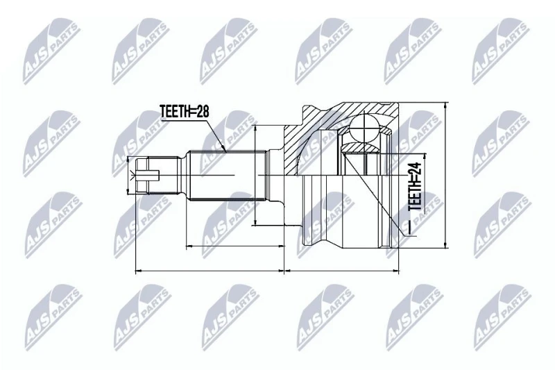 Image of NTY CV joint kit NTY NPZ-SU-032