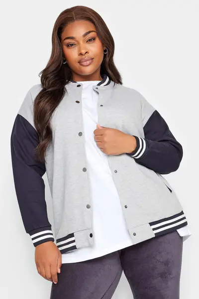 Image of Yours Bomber Jacket Grey