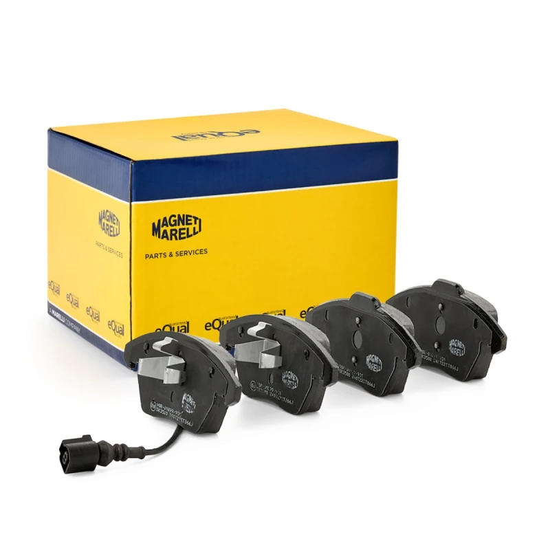 Image of MAGNETI MARELLI 363916060135 Brake pad set with integrated wear sensor Brake Pad Set,disc brake (402)