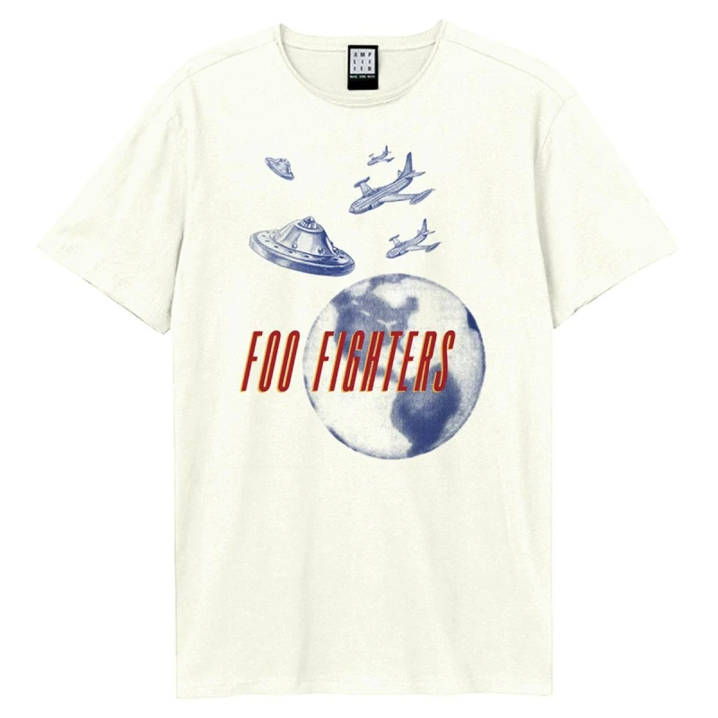 Image of Amplified Amplified Men This Is A Call B Side Foo Fighters Vintage T-Shirt in White Size: 3X-Large White XXXL Male 5063806407027