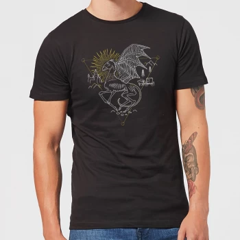 Image of Harry Potter Thestral Mens T-Shirt - Black - 3XL - Black