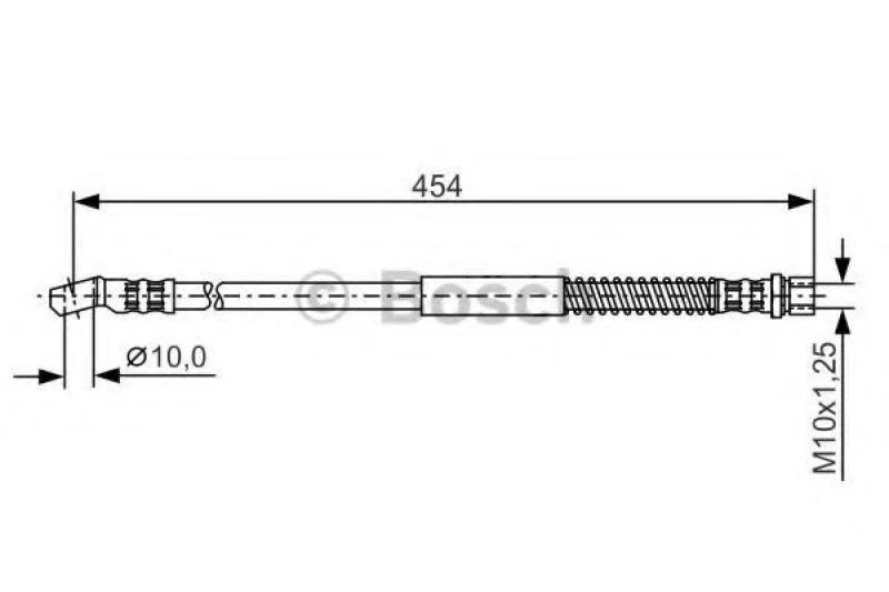 Image of Brake hose Bosch 1 987 481 029