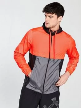 Image of Urban Armor Gear Sportstyle Windbreaker Neon CoralBlack Size 2XL Men