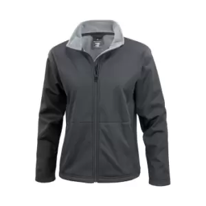 image of Result Core Ladies Soft Shell Jacket (M) (Black)