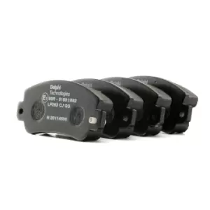 Image of DELPHI Brake pad set FIAT,SEAT,ALFA ROMEO LP353 792561,793322,793465 5889226,5892309,5892310,5892312,5951660,5951671,655793385,71748384,7584469,791236