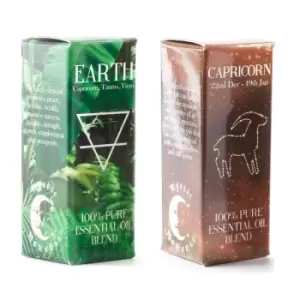 Image of Earth Element & Capricorn Zodiac Sign Astrology Essential Oil Blend Twin Pack (2x10ml)