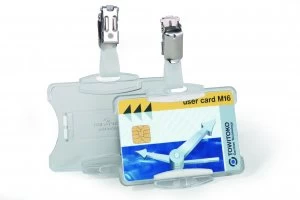 Image of Durable Security Pass Holder Transparent Pack of 25 811819