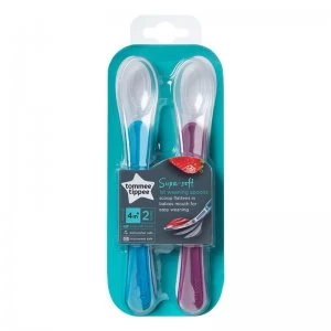 image of Tommee Tippee Supa-Soft Weaning Spoons 4m+