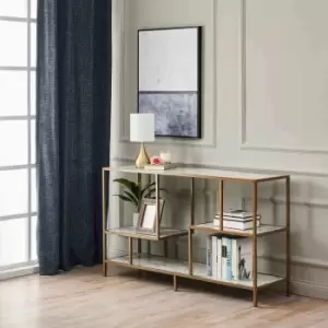 Image of Teamson Home Sarah Metal Table Lamp With Touch Light Cream Fabric Shade Th-l00006-UK