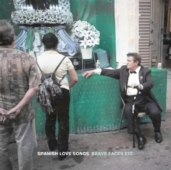 Image of Spanish Love Songs Brave Faces Etc - Doublemint With Heavy White Splatter Vinyl 2022 UK 2-LP vinyl set PNE327