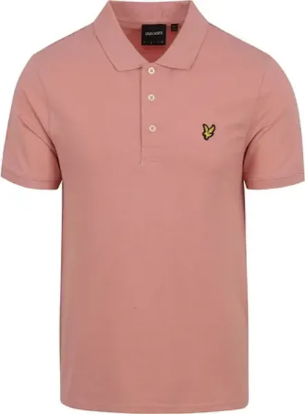 Image of Lyle & Scott Plain Polo Shirt Palm Pink XL
